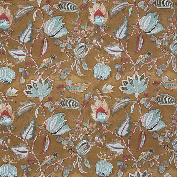 Azalea Nutmeg Fabric by Prestigious Textiles - 8731/112 | Modern 2 Interiors