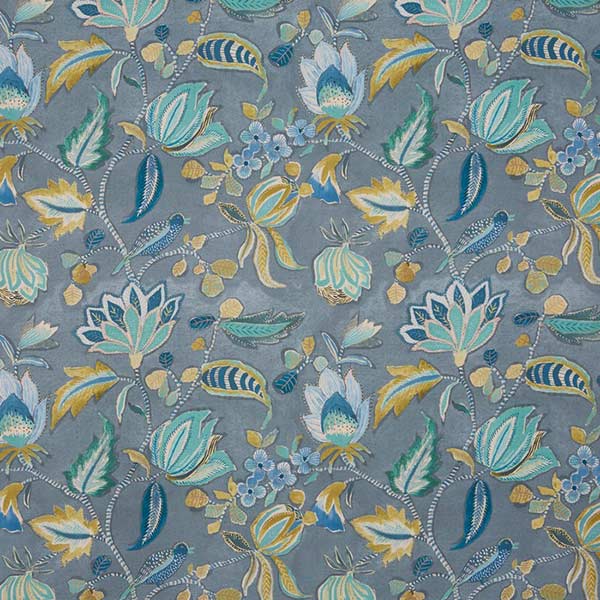 Azalea Ocean Fabric by Prestigious Textiles - 8731/711 | Modern 2 Interiors