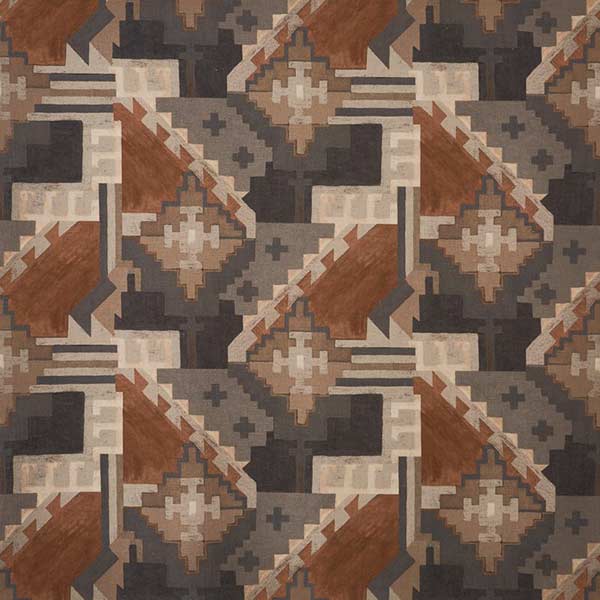 Machu Picchu Umber Fabric by Prestigious Textiles - 3933/460 | Modern 2 Interiors