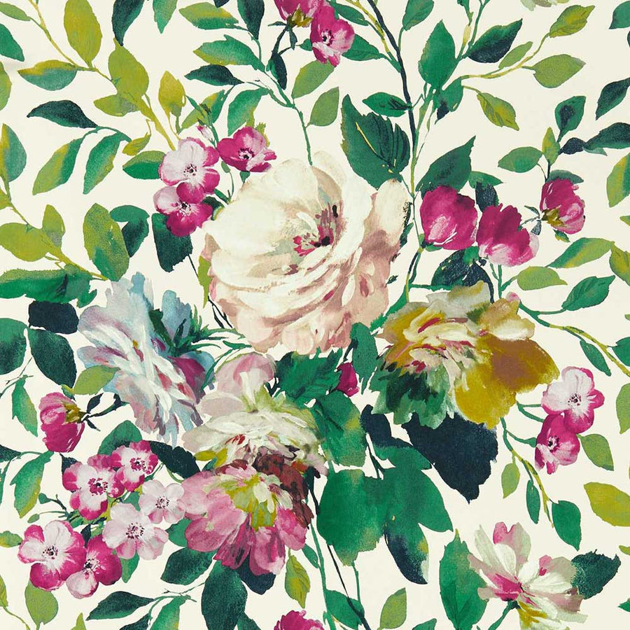 Clarke & Clarke Bloom Wallpaper | Fuchsia | W0139/03