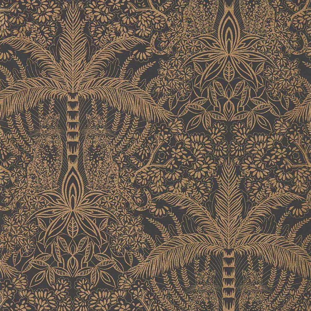 Clarke & Clarke Leopardo Wallpaper | Antique & Noir | W0141/01