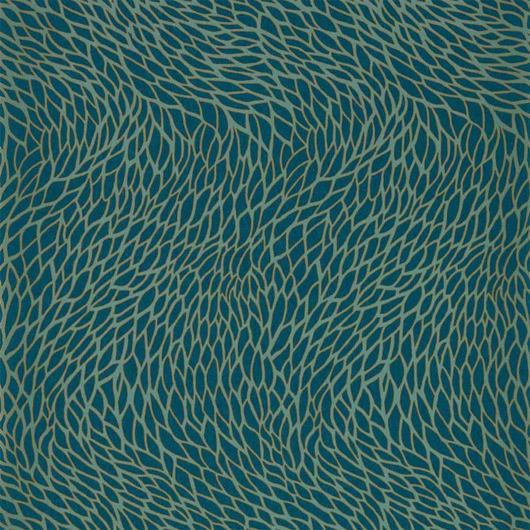 Corallino Teal Wallpaper