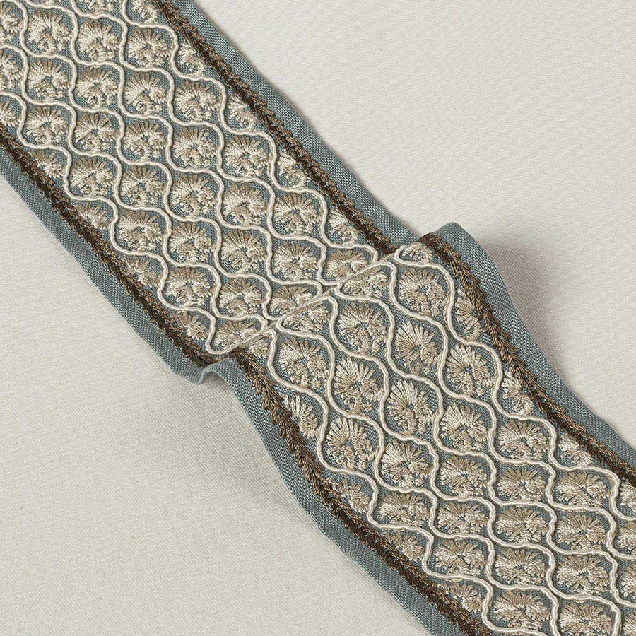Andorra Braid Old Blue Trimmings by Colefax & Fowler - 05457-03 | Modern 2 Interiors