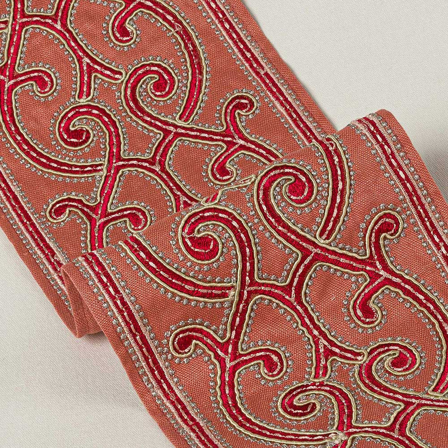 Aragon Braid Red Trimmings by Colefax & Fowler - 05458-02 | Modern 2 Interiors