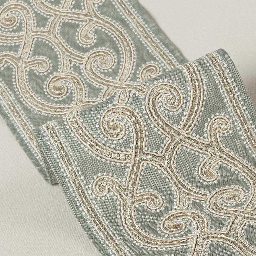 Aragon Braid Aqua Trimmings by Colefax & Fowler - 05458-04 | Modern 2 Interiors