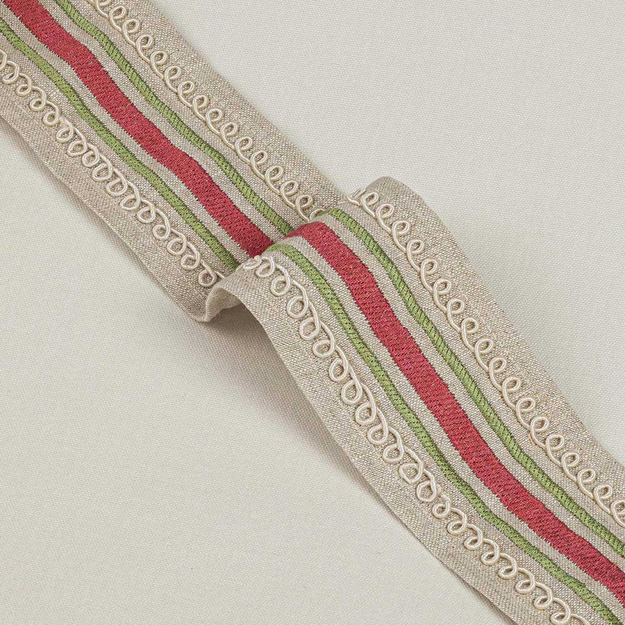 Bailey Braid Pink & Green Trimmings by Colefax & Fowler - 05454-01 | Modern 2 Interiors