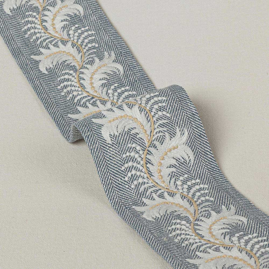Feather Braid Blue Trimmings by Colefax & Fowler - 05453-01 | Modern 2 Interiors