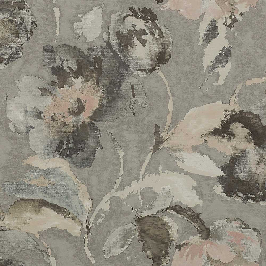 Jane Churchill Beatrice Wallpaper | Silver & Pink | J162W-01