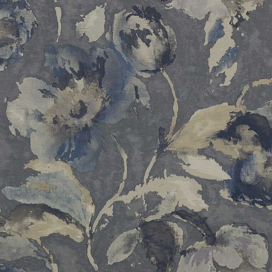 Jane Churchill Beatrice Wallpaper | Steel & Blue | J162W-02