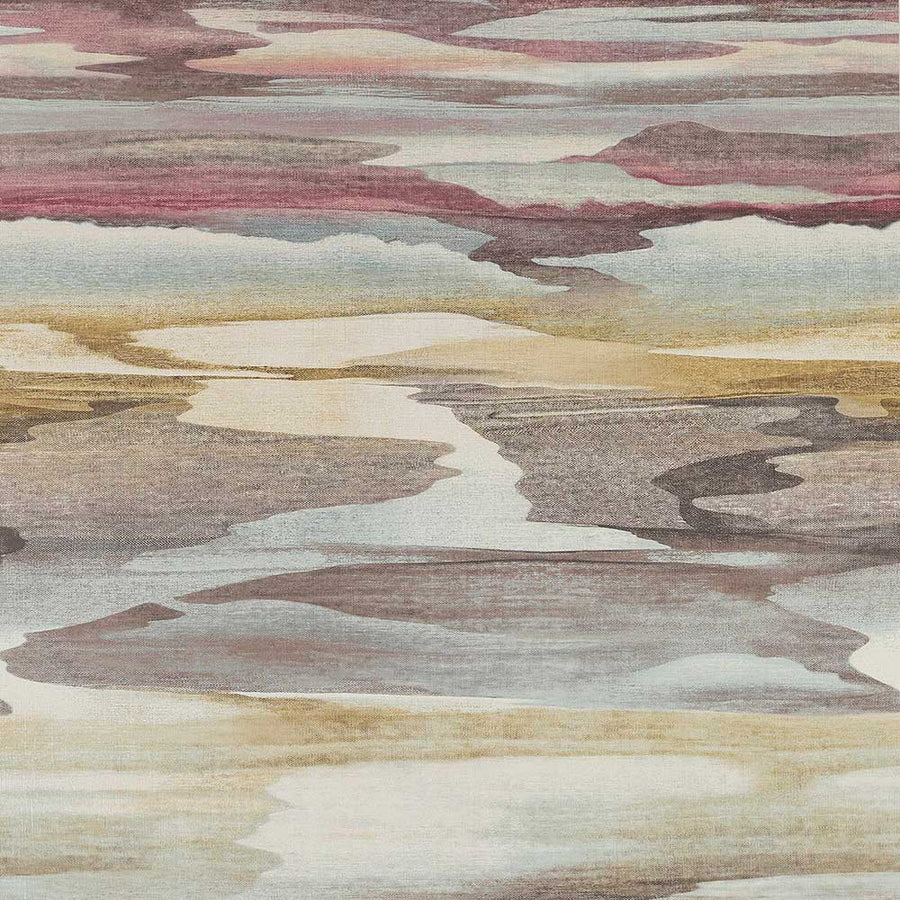 Jane Churchill Cloudscape Wallpaper | Purple & Gold | J8003-03