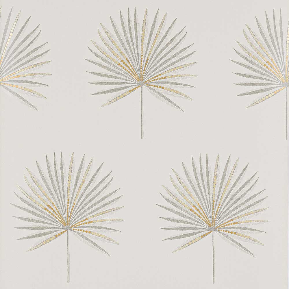 Jane Churchill Fortunei Wallpaper | Silver | J182W-02