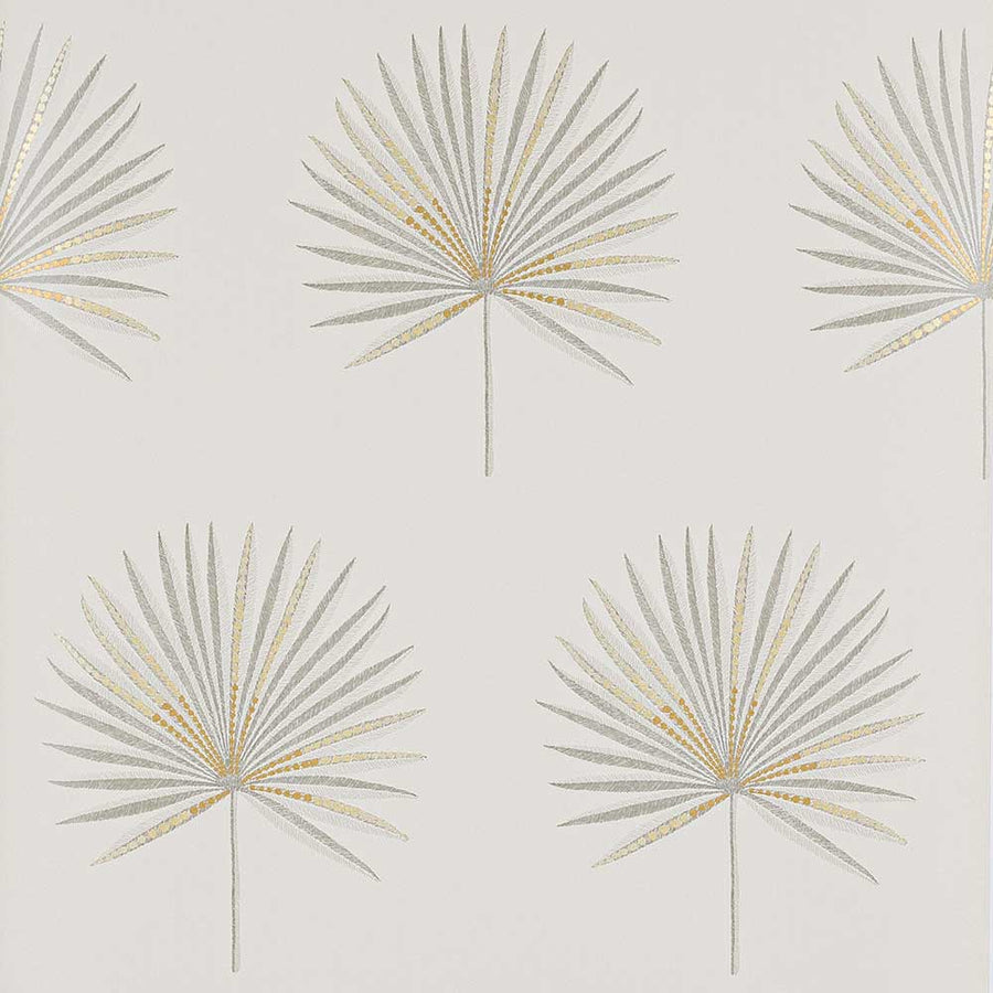 Jane Churchill Fortunei Wallpaper | Silver | J182W-02