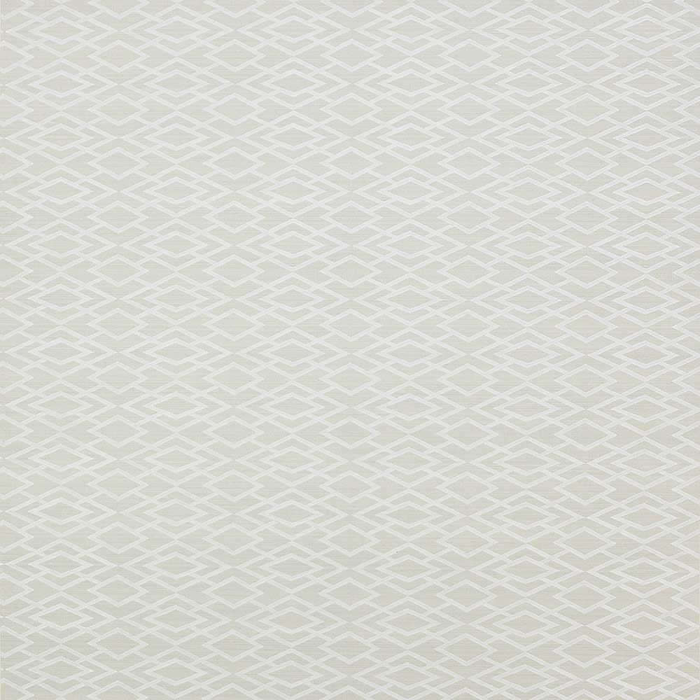 Jane Churchill Geometric Silk Wallpaper | Silver | J8001-03