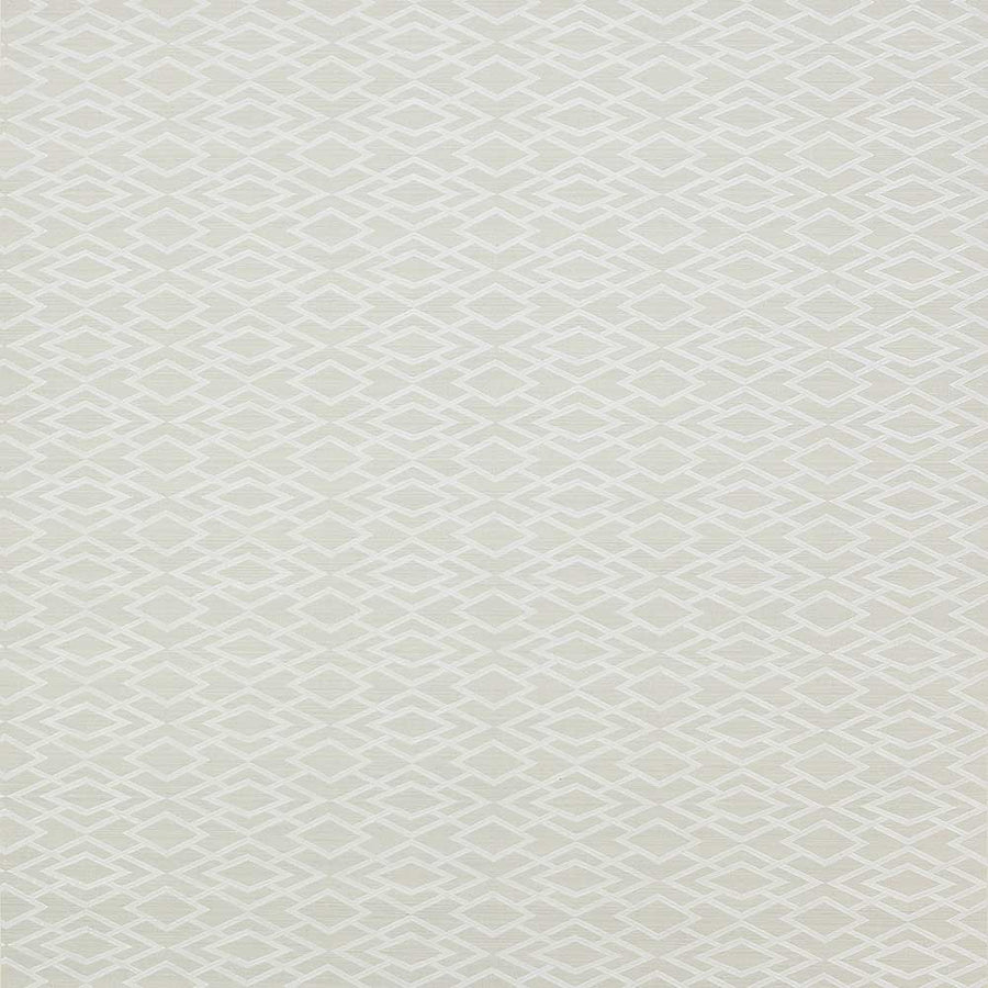 Jane Churchill Geometric Silk Wallpaper | Silver | J8001-03