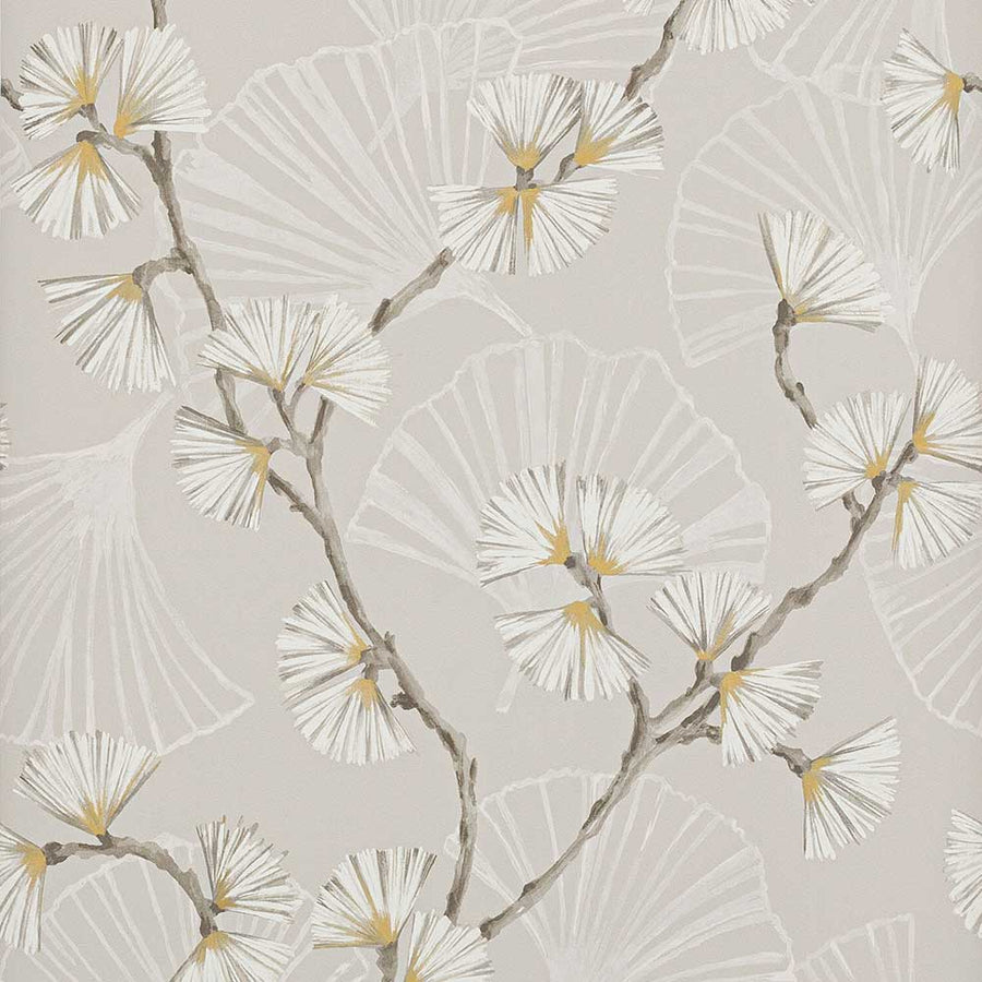 Jane Churchill Snow Flower Wallpaper | Natural | J183W-01