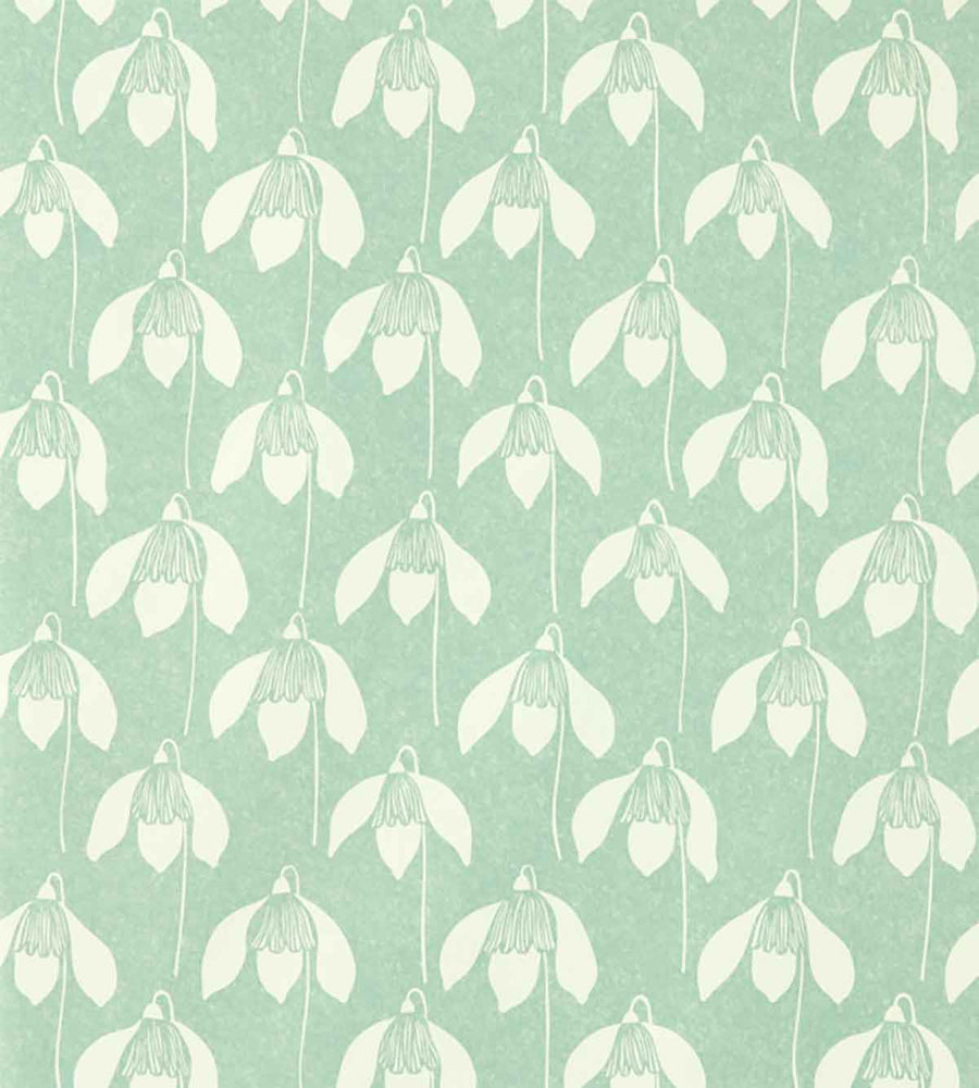 Snowdrop Sage Wallpaper by SCION - NART112801 | Modern 2 Interiors